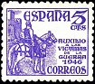 Spain 1949 El Cid 5 CTS Violeta Edifil 1062. 1062. Subida por susofe
